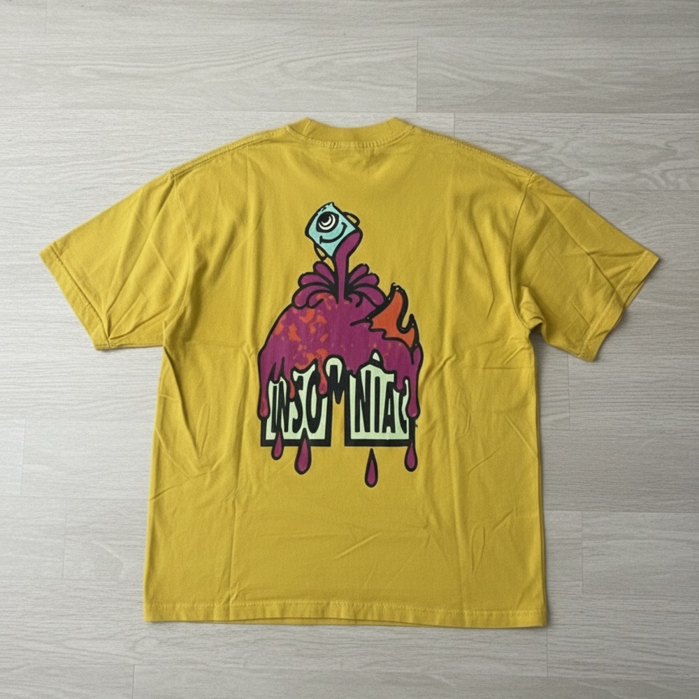 Bold Yellow T-Shirt with Eye-Catching Graphic